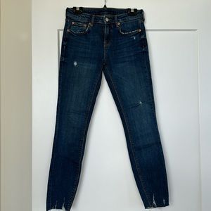 Zara Skinny Jeans Size 36/4 Phoebe Blue